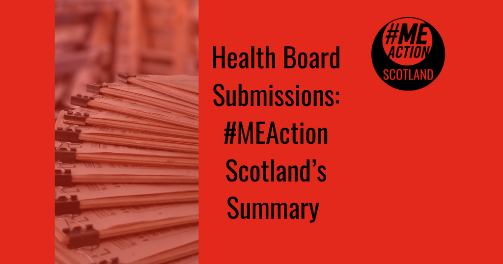 #MEAction Scotland's Summary of Health Board Proposals for Funding