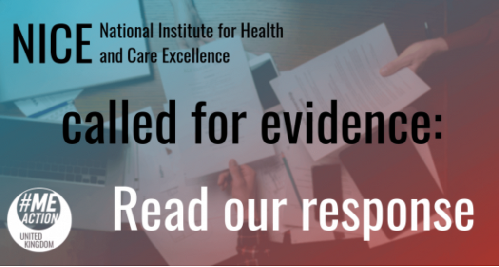 NICE Called For Evidence: Read #MEAction UK’s Response