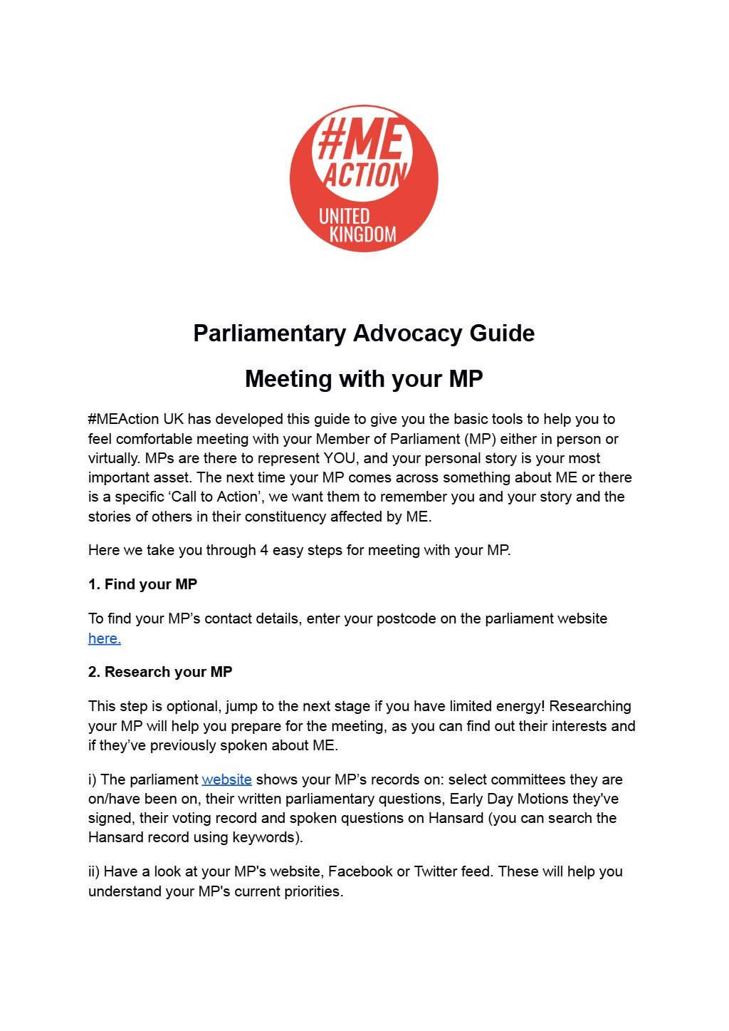 Parliamentary Advocacy Guide