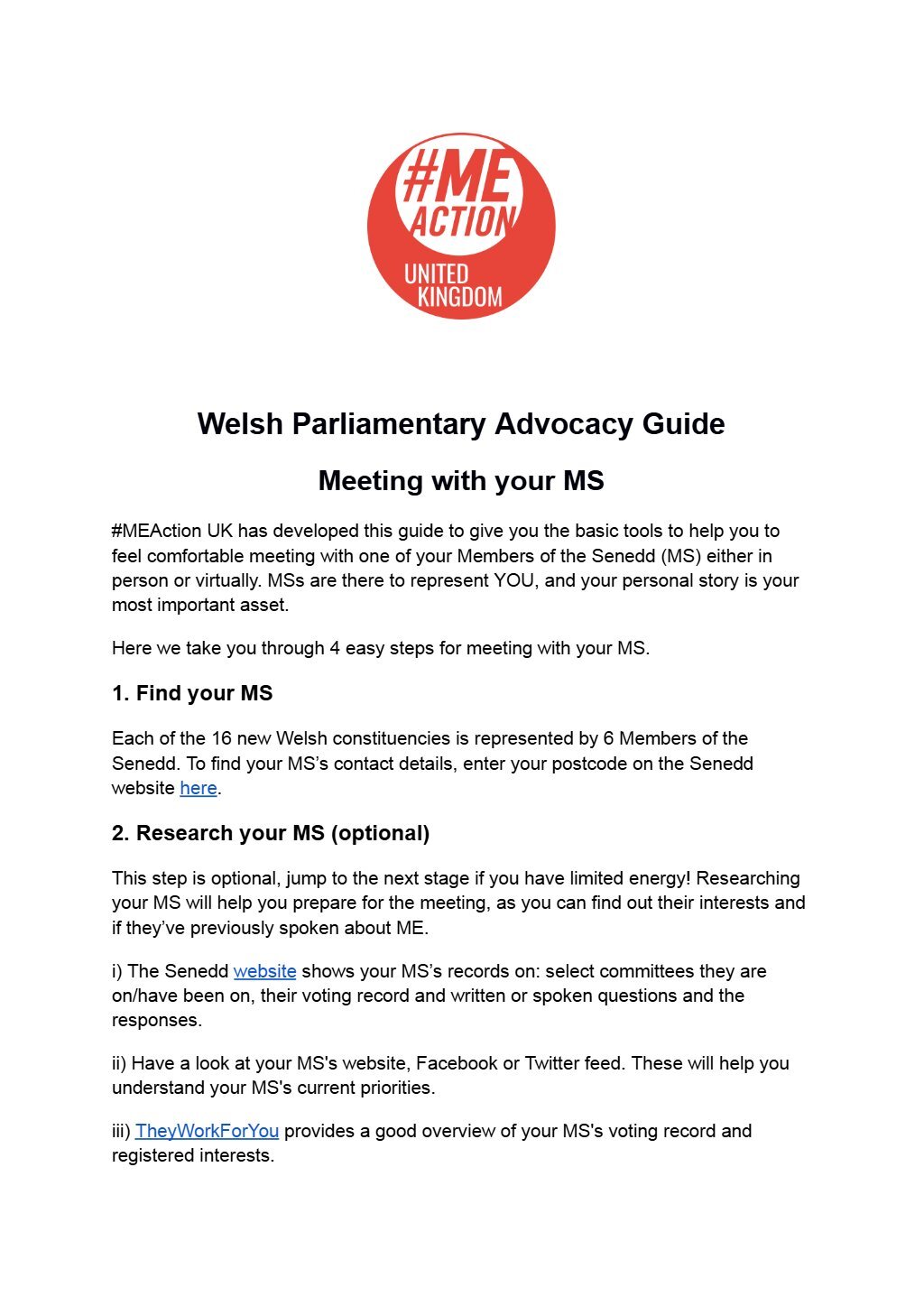 Wales - Parliamentary Advocacy Guide